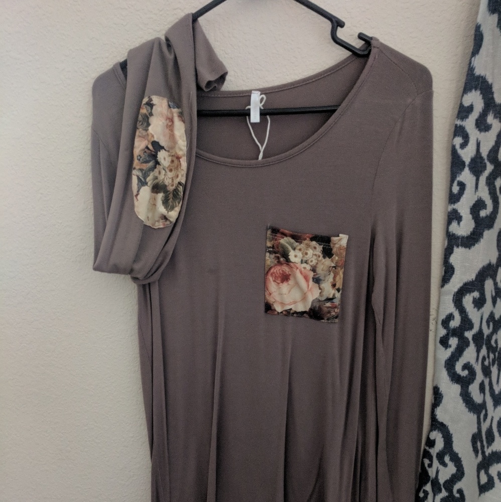 PinkBlush floral elbow